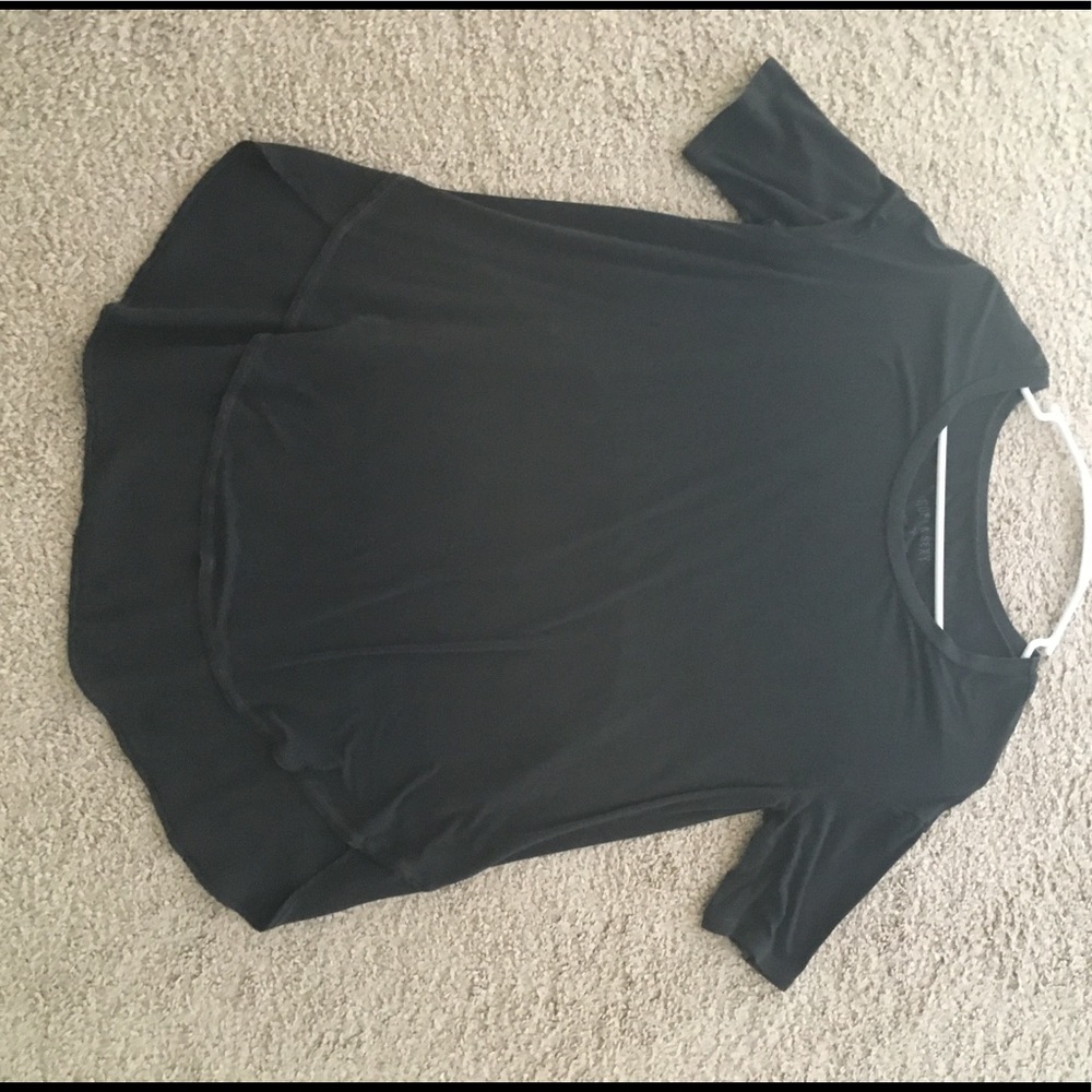 Soft and Sexy Charcoal Tunic Top